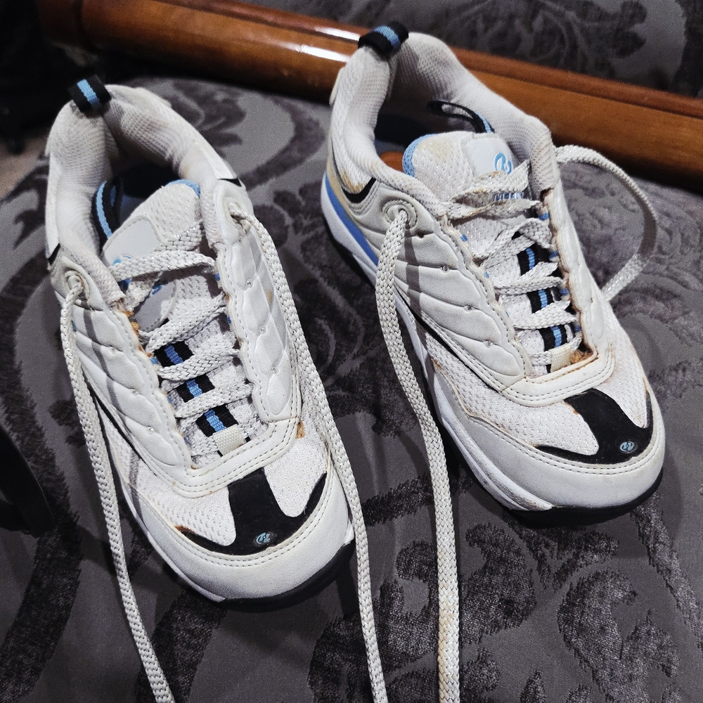 Women's White and Black Athletic Shoes